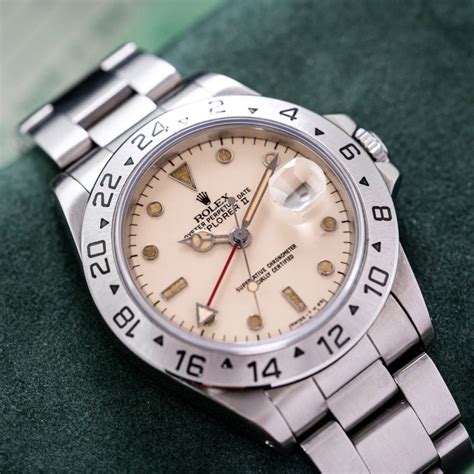 Rolex Explorer II 16550 Cream Dial .